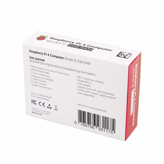 2GB E14 Version Raspberry Pi 4 Model 4b